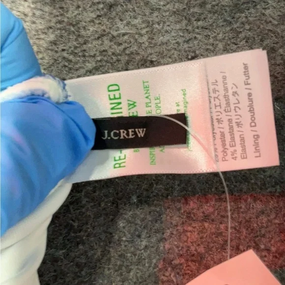 J.Crew Plus Size 3X Bikini Bottoms Blue White Stripe Cheeky Swim NWT - Picture 3 of 4